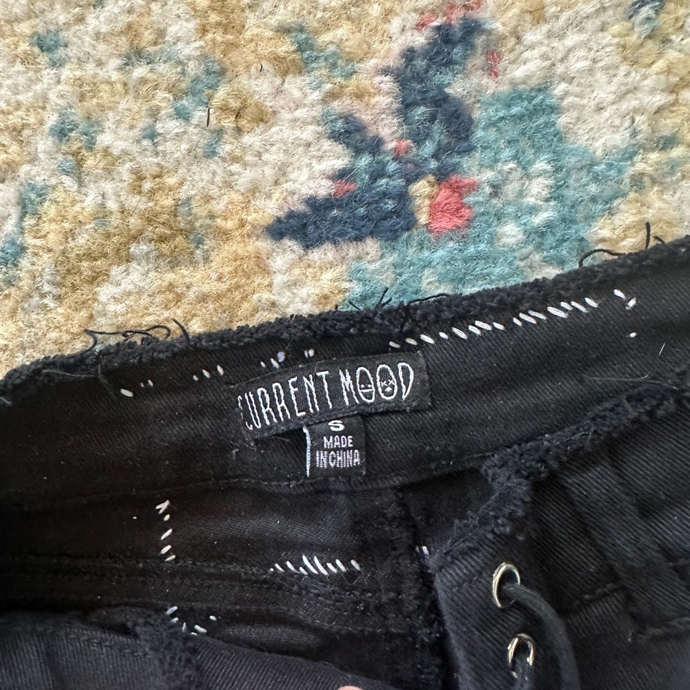 Black Dolls Kill Graphic Patchwork Pants - image 5